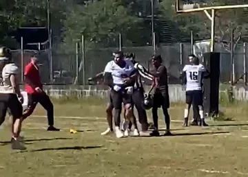 Jogador agride árbitro em jogo de futebol americano na Superliga D1
